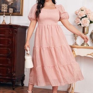 NWOT Soft pink maxi dress